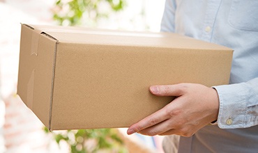 コープの宅配をより便利にする空箱等の返却スペース。