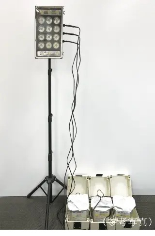 照明機器（水電池による発電）