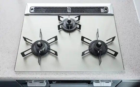 ガラストップガスコンロ【HARMAN】