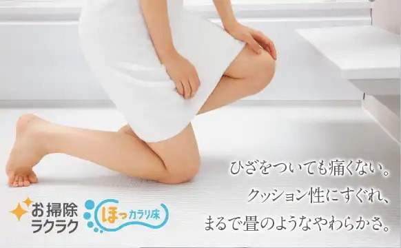 お掃除ラクラク ほっカラリ床