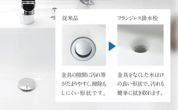 フランジレス排水栓