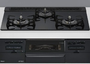 三口ガラストップコンロ