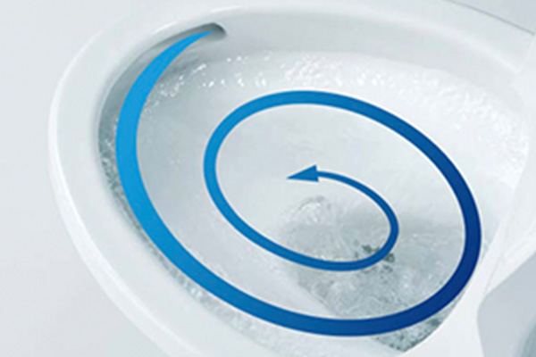 トルネード洗浄・フチなし形状