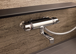 サーモスタット付混合水栓&浴室カウンター