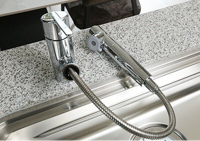 浄水器一体型ハンドシャワー水栓