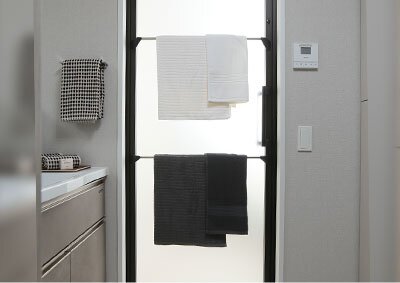 ドア外2段タオル掛け