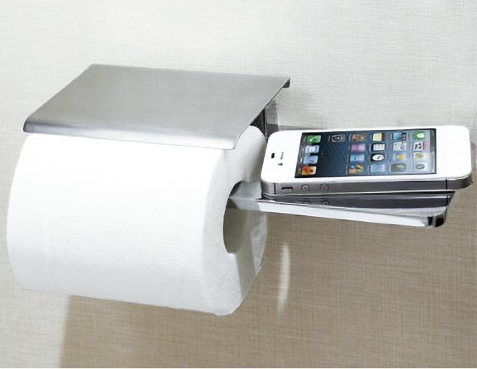 棚付きペーパーホルダー