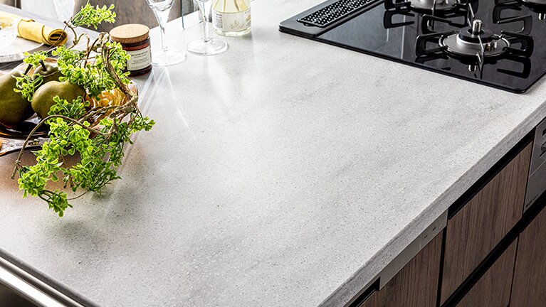 人造大理石コーリアンのキッチン天板