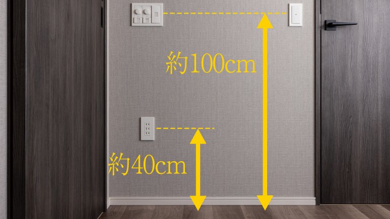 コンセント・スイッチ高さ