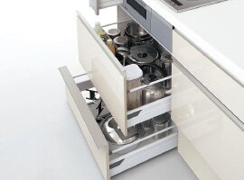 コンロ下スライド