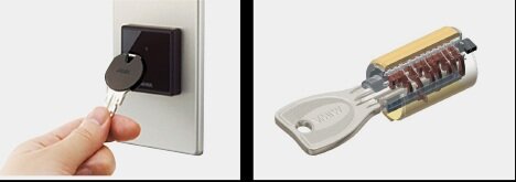 ノンタッチキー（エントランス）／PRシリンダーキー（玄関ドア）