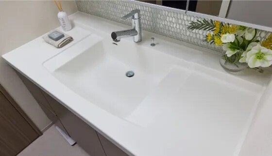 人造大理石一体型カウンター