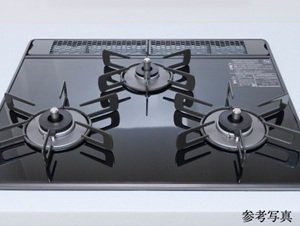ガラストップガスコンロ