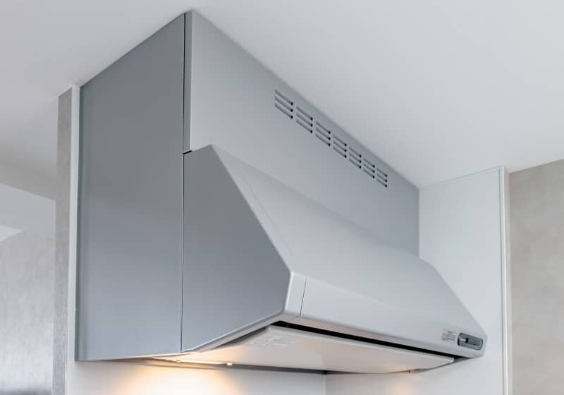 ホーロー整流板付きレンジフード