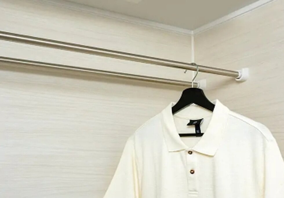 浴室用物干バー2本