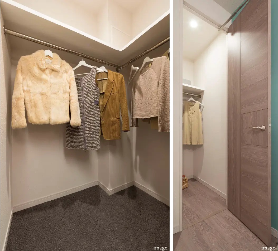 洋室(1)にウォークインクローゼット(全タイプ)