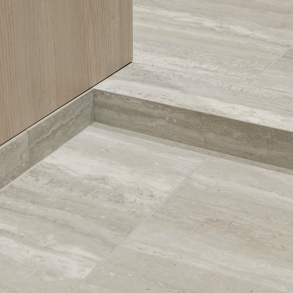 リビングダイニング床磁器質タイル