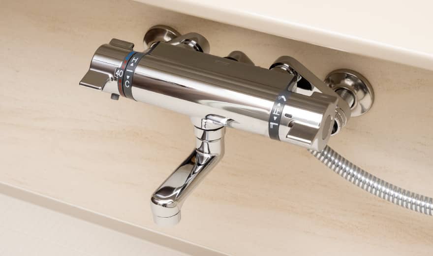 サーモスタット付水栓