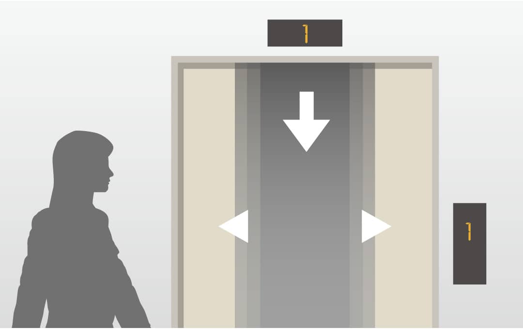 オートロック連動エレベーター