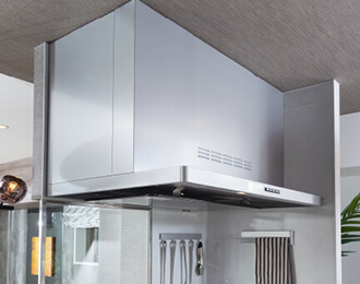 ホーロー整流板付レンジフード