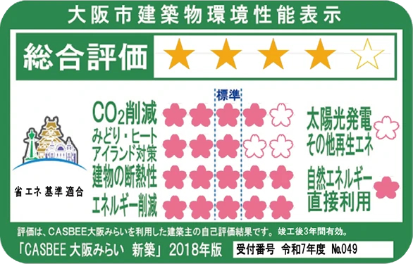 CASBEE（大阪市建築物環境配慮評価システム）