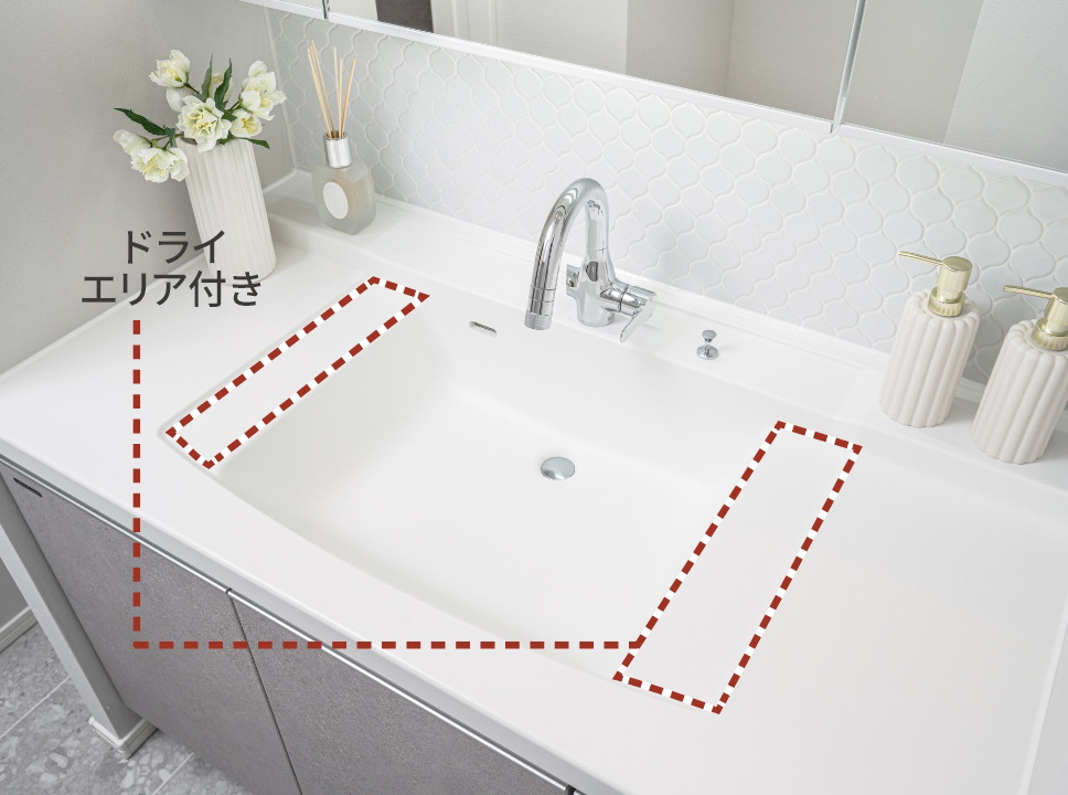 お手入れ簡単カウンター