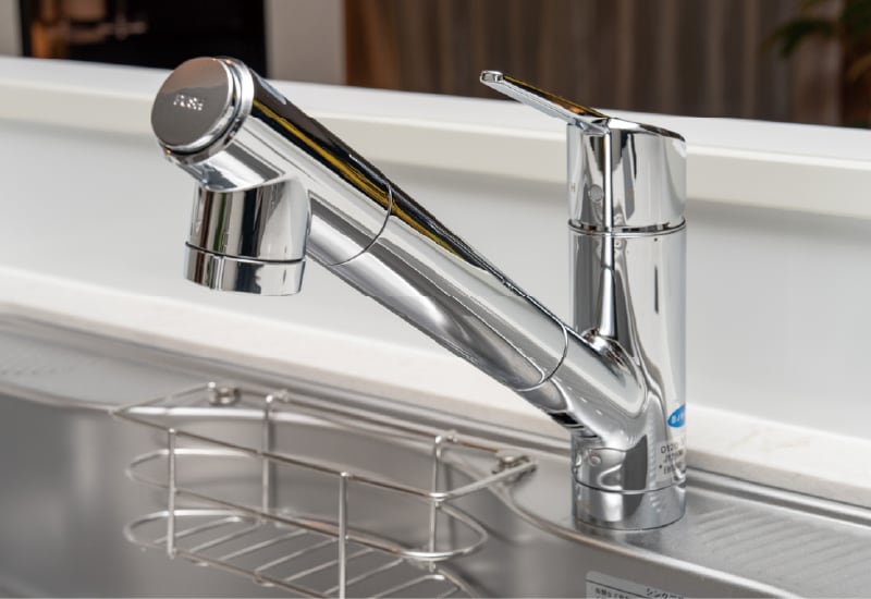 浄水器一体型混合シャワー水栓