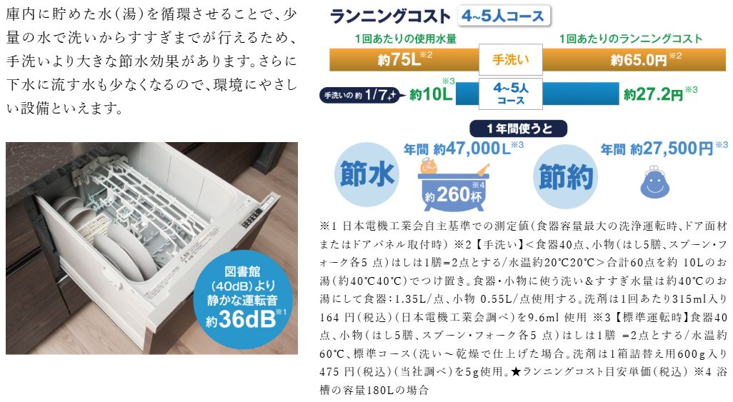 便利なだけでなく節水力も効率的な食器洗い乾燥機