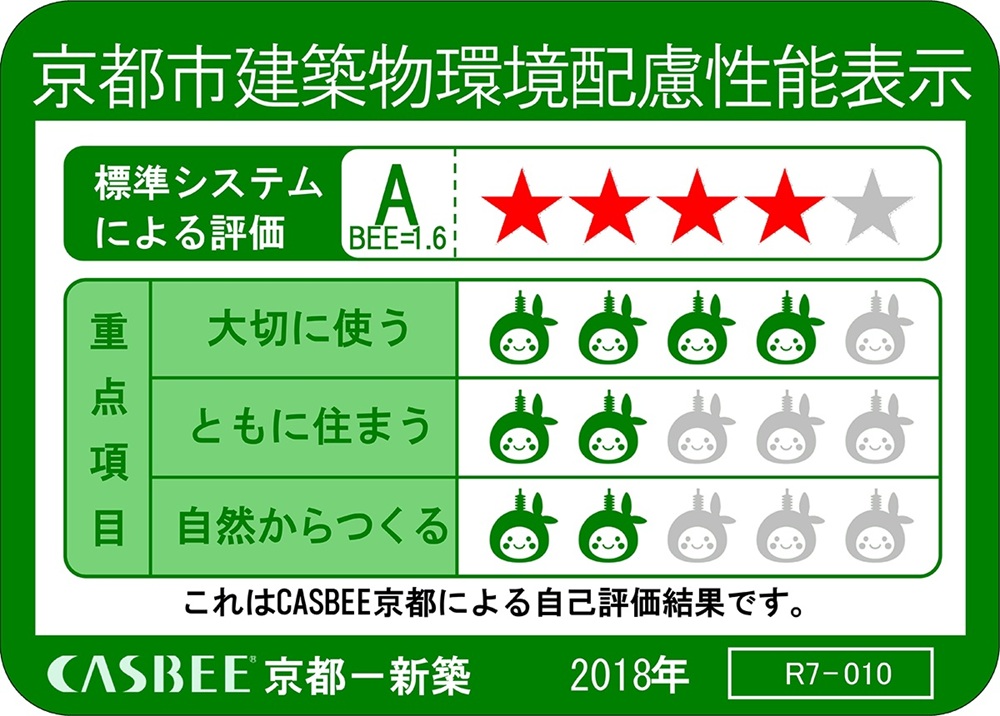 京都市建築物環境配慮性能表示