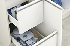 2段スライド収納