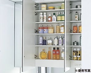 大型ミラーキャビネット