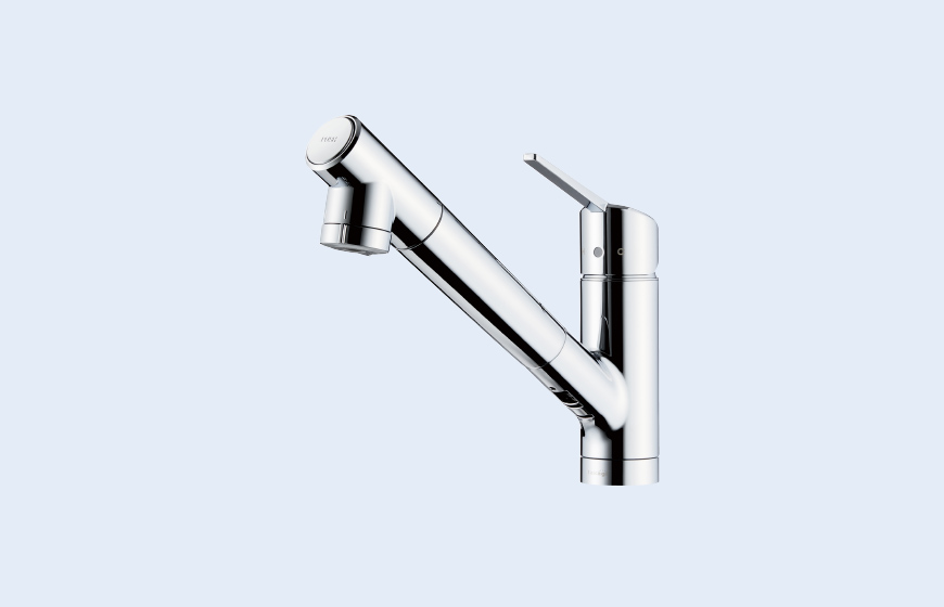 無駄なお湯の使用をカットする
浄水機能付ハンドシャワー水栓