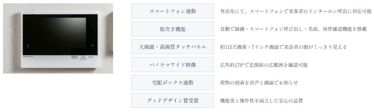 カラーモニター付インターホン