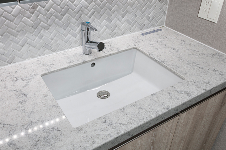 フィオレストーン天板・陶器ボウル