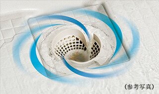 パッとくるりんぽい排水口