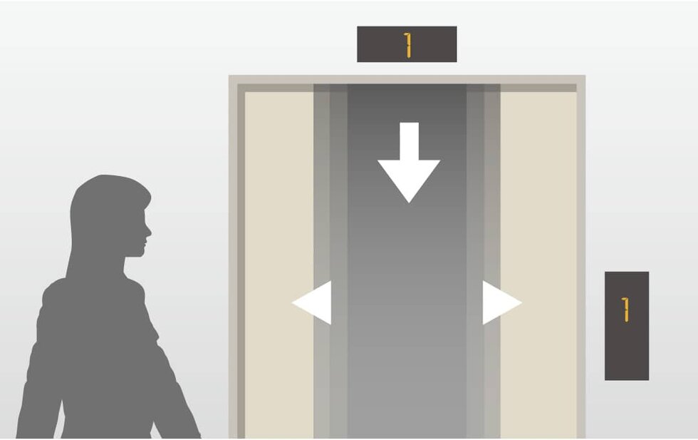 オートロック連動エレベーター
