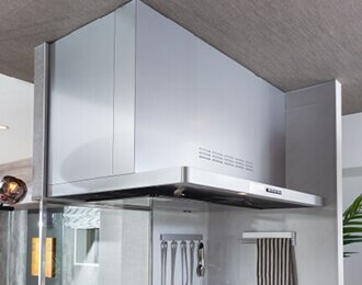 ホーロー整流板付レンジフード