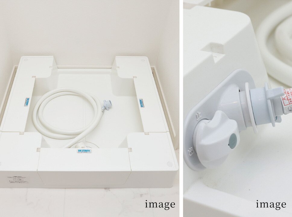 水栓内蔵型の洗濯機防水パン