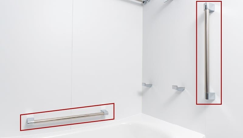 バスルームに手すりを設置〈バスルーム〉