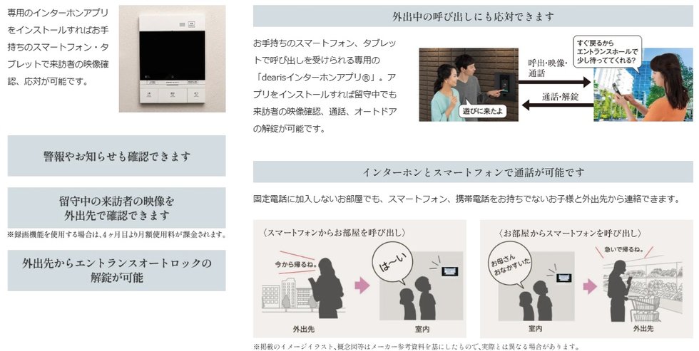 外出先でもインターホンの対応が可能なインターホンシステム「ディアリス」