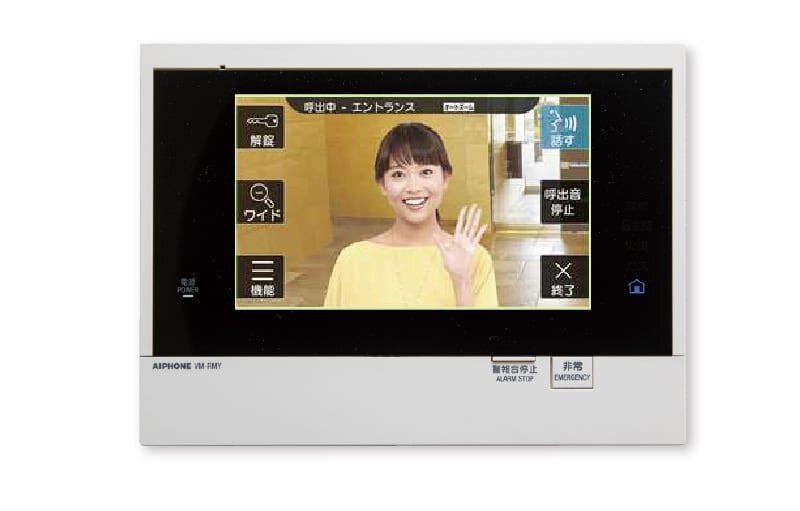 タッチパネル式7型ワイドインターホン