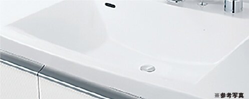 アクリル人造大理石ボウル一体型カウンター