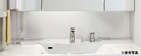 三面鏡下部ホーローパネル貼り