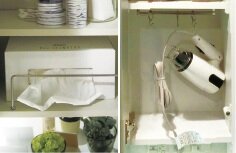 ドライヤーフック・ティッシュBOX用ガードパイプ