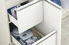 2段スライド収納