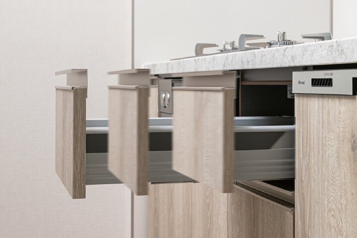 ブルモーション機能付き収納