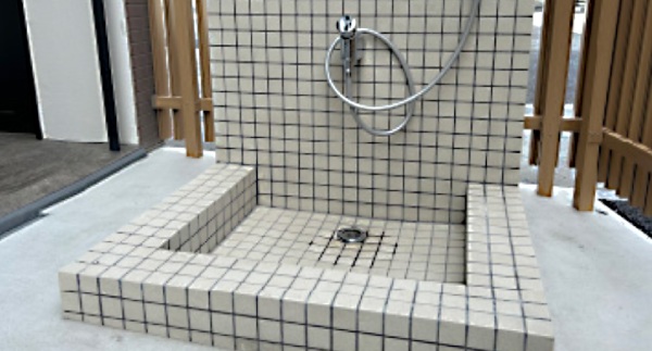 ペット足洗い場