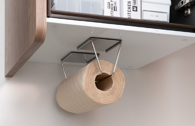 下部ホーローパネル仕様の吊戸棚