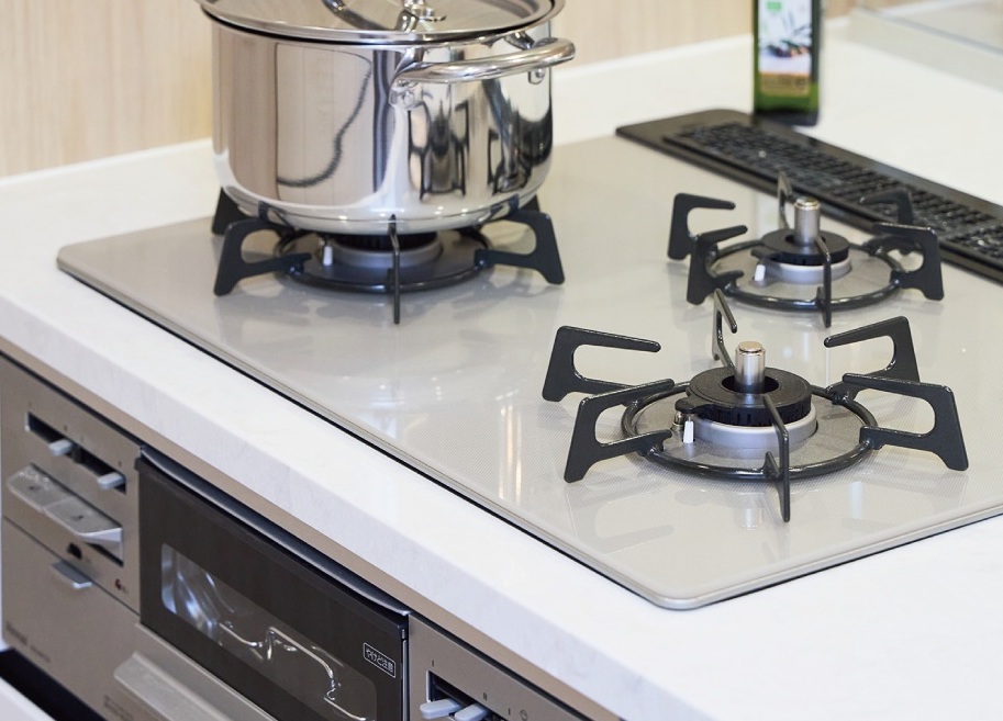 ガラストップコンロ（無水両面焼グリル付）