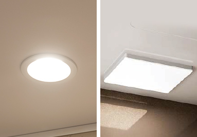 ダウンライト&スクエア照明